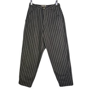 ANDRE BINI Vintage Gold/White Pin Stripped Dress Pants Womens Size 11/12